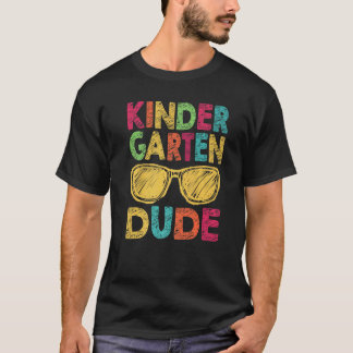 T-shirt Kindergarten Dude Retro Vintage Back To School Fir