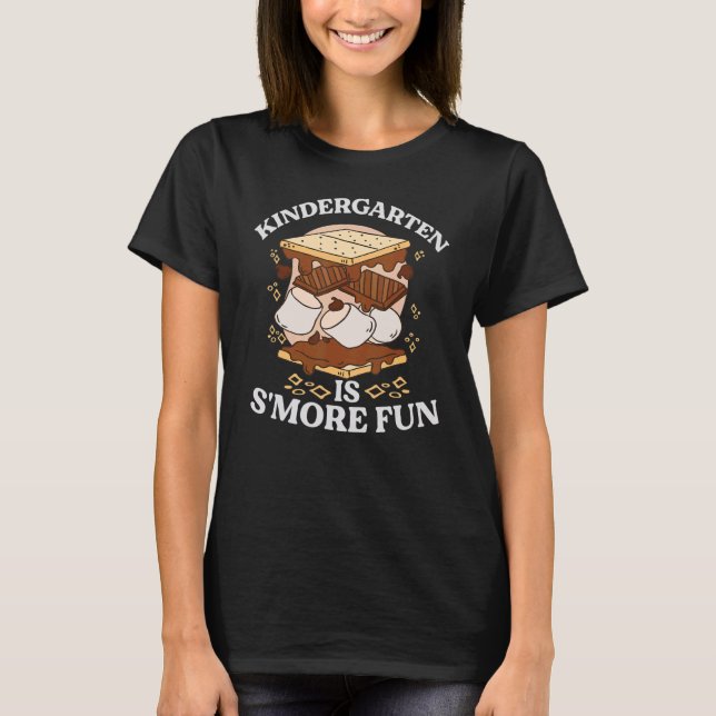 T-shirt Kindergarten Est S'more Amusant Toddler Camping Sm (Devant)