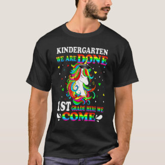 T-shirt Kindergarten Nous Avons Terminé 1ère Année Ici Nou