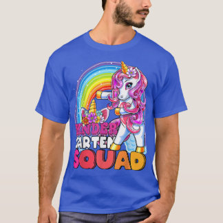 T-shirt Kindergarten Squad Flossing Unicorn Gift Back To S