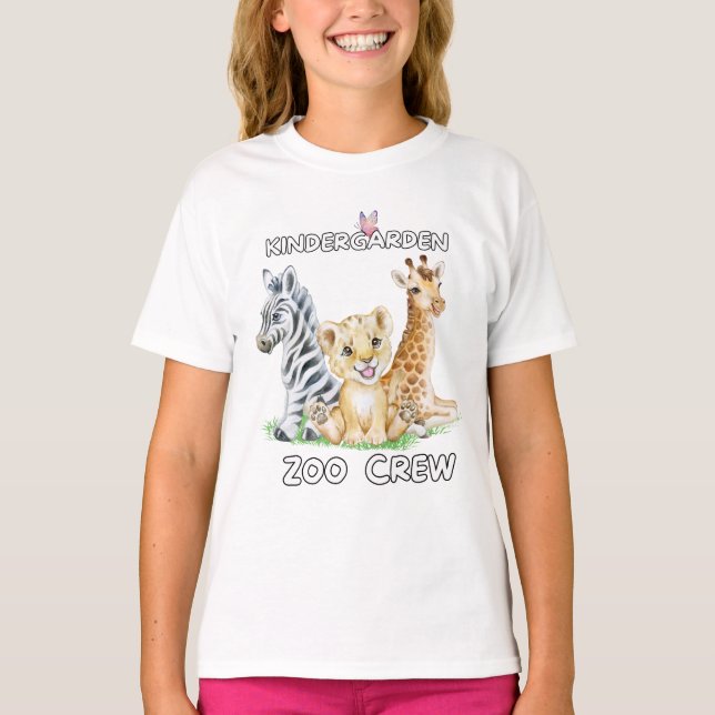 T-shirt Kindergarten Zoo Crew Funny Circus Club Animal Lov (Devant)