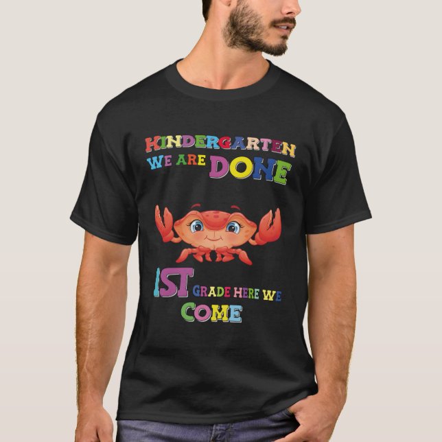 T-shirt Kindergen Nous Avons Fait 1Er Année Crabe (Devant)