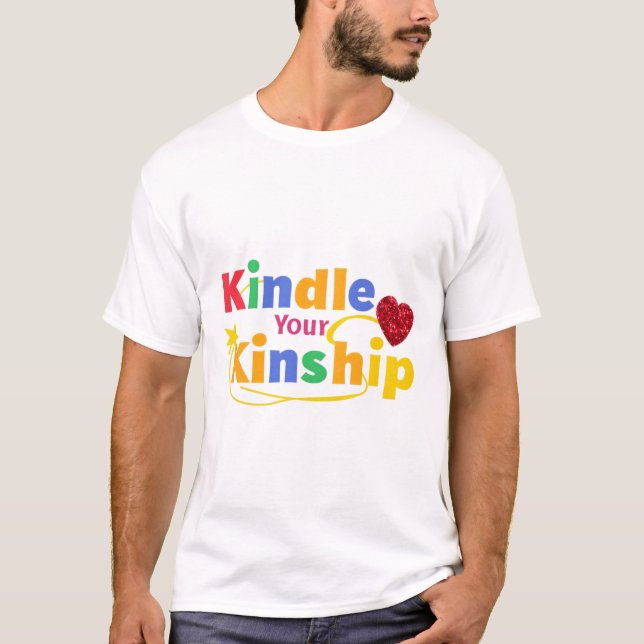 T-shirt 'Kindle Your Kinship' avec le coeur et l'étoile (Devant)