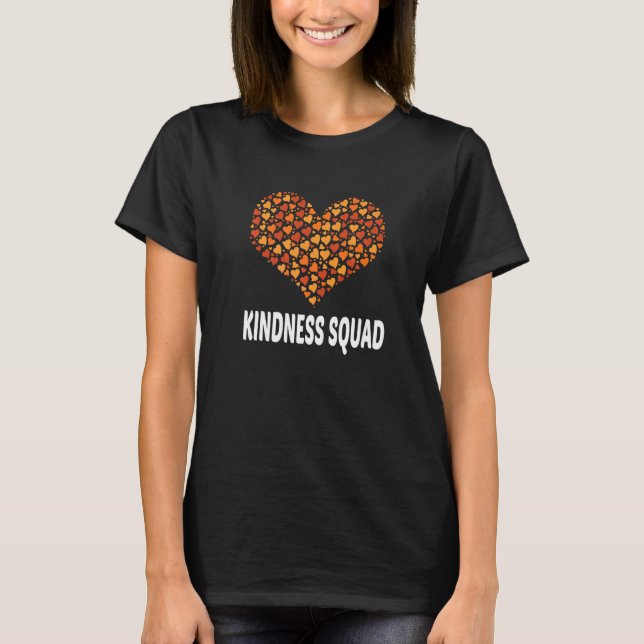 T-shirt Kindness Squad Unity Day Orange Anti Bullying Teac (Devant)