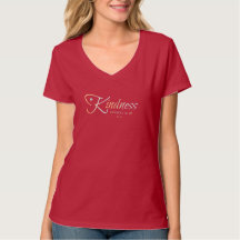 Kindness V-Neck Tee - Nous connecte tous