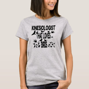 T-shirt Kinesiologiste aime les oiseaux