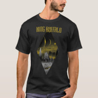 King Buffalo, noir jaune, soleil, montagnes Classi