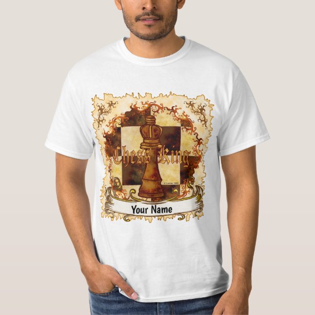 T-shirt King d'échecs (Devant)