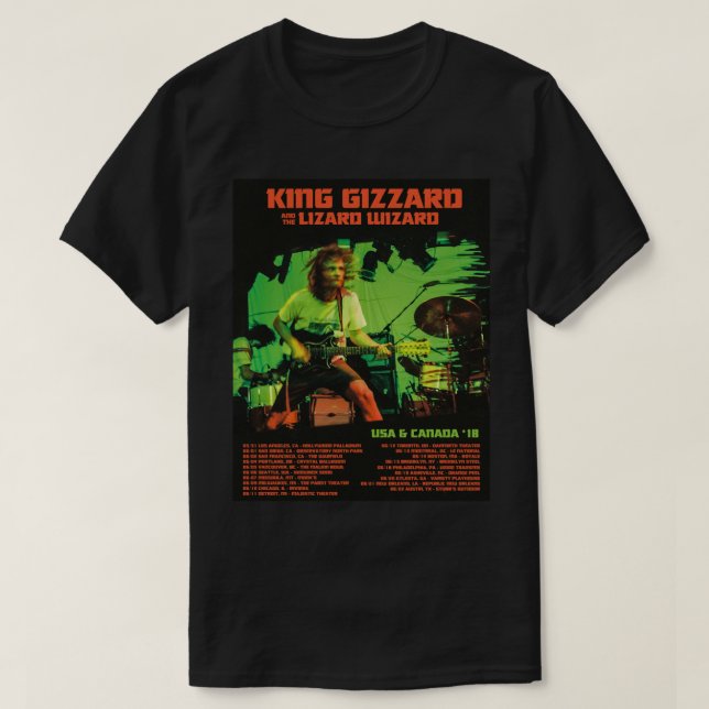 T-shirt King Gizzard et Lizard Wizard tour Poster (Design devant)