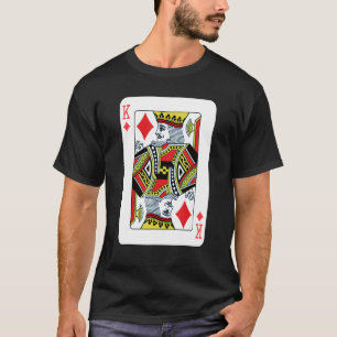 T-shirt King Of Diamonds Jouer Poker Carte