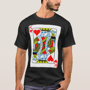 T-shirt King of Hearts Jouer Carte Valentines Jour