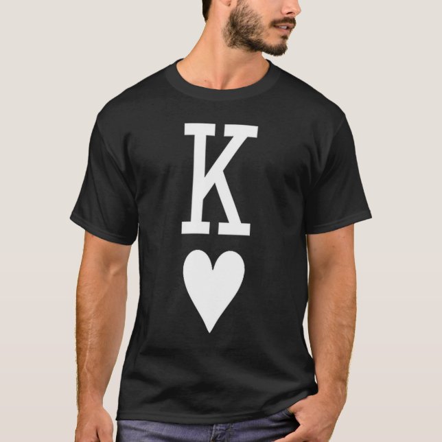 T-shirt King Of Hearts Queen Of Hearts Couples Matching Me (Devant)