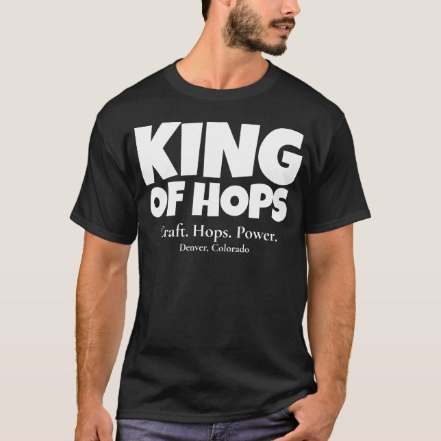 T-shirt King of Hops - Craft Power Custom (Devant)