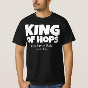T-shirt King of Hops - Règle de saveur Sip personnalisée