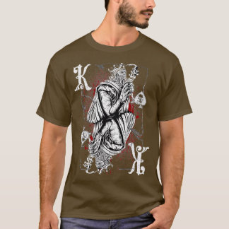 T-shirt King Of Spades Splatter King - Poker Design Vintag