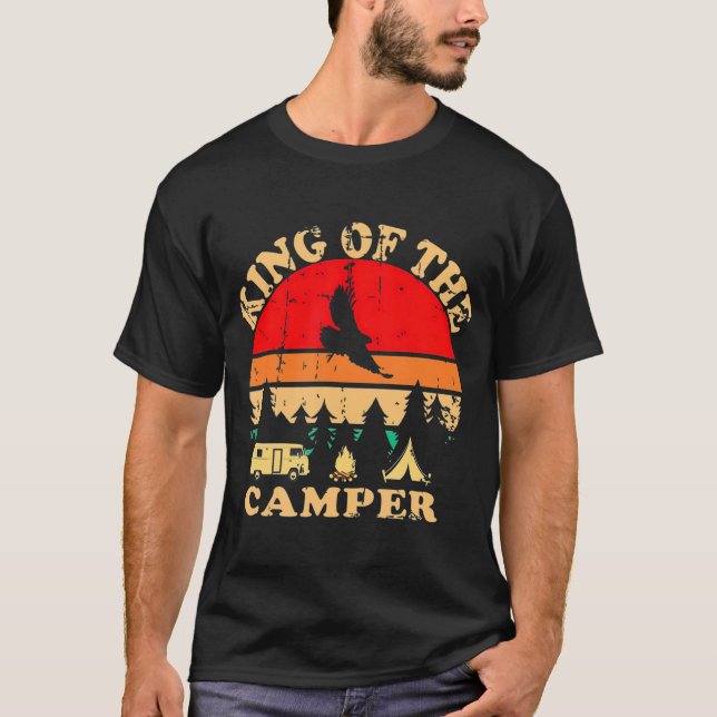 T-shirt King of the Camper RV Camping Travel  (Devant)