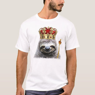 T-shirt King sloth
