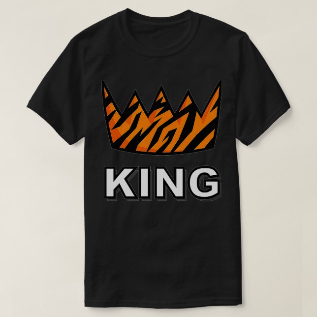 T-shirt King Tiger Crown Eotic Reality TV (Design devant)