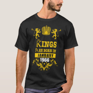 T-shirt Kings sont nés en Janvier 1966 Essential Gift