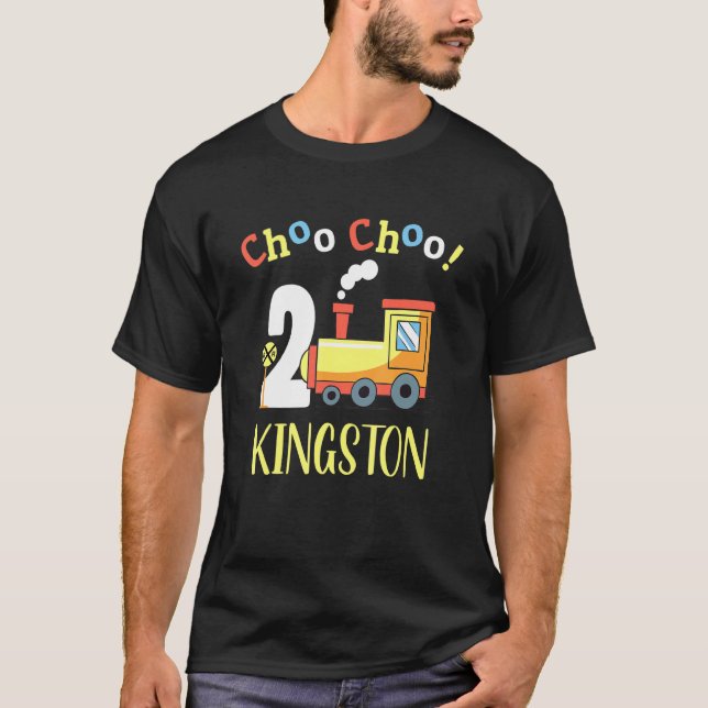 T-shirt Kingston Choo Choo Deux Train 2e Anniversaire Tour (Devant)