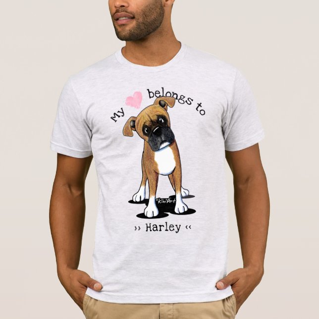 T-shirt KiniArt Boxer Chien (Devant)