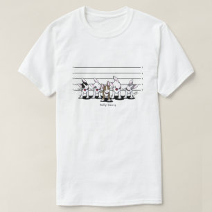 T-shirt KiniArt Bully Lineup Bull Terrier