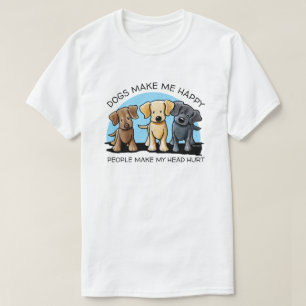 T-shirt KiniArt Labrador Trio