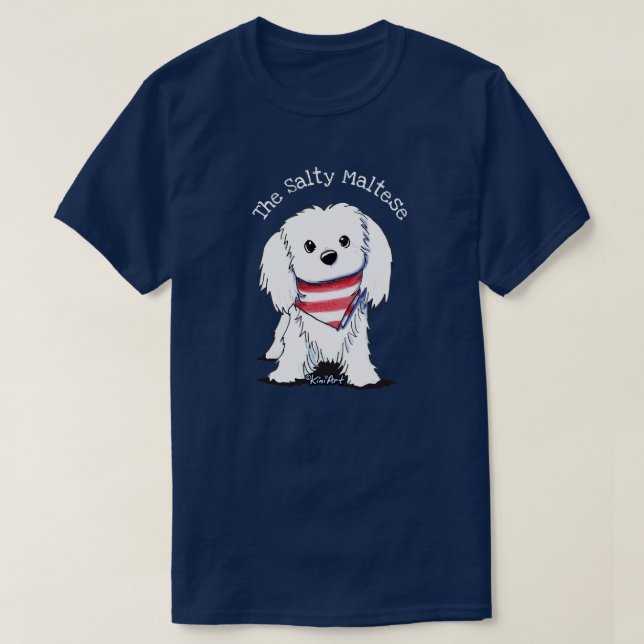 T-shirt KiniArt maltais (Design devant)