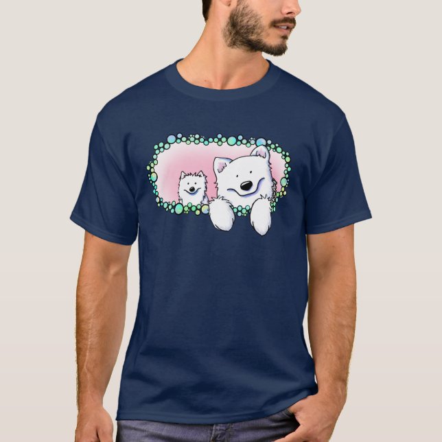 T-shirt KiniArt Samoyeds (Devant)