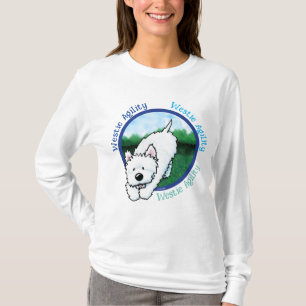 T-Shirt KiniArt Westie Agilité