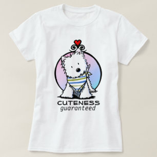 T-shirt KiniArt Westie En Écarf