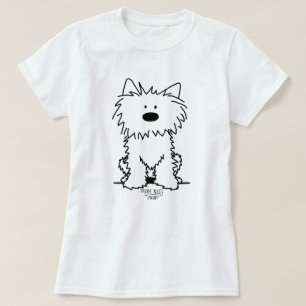 T-shirt KiniArt Westie rétro