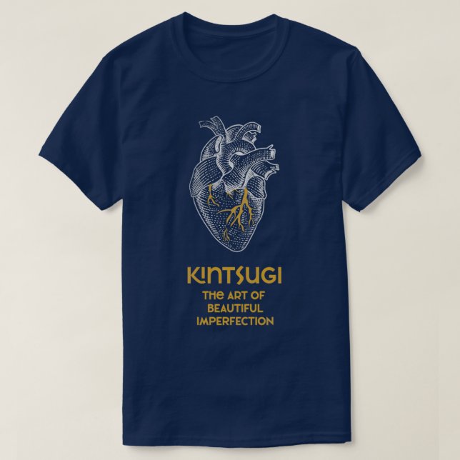 T-shirt Kintsugi Art de belle imperfection Po japonais (Design devant)