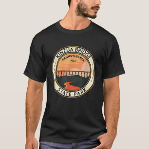 T-shirt Kinzua Bridge State Park Pennsylvania Badge Vintag