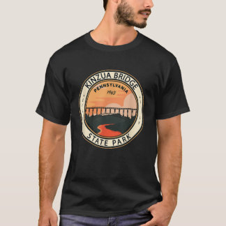 T-shirt Kinzua Bridge State Park Pennsylvania Badge Vintag