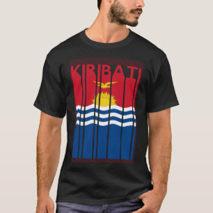 T-shirt Kiribati Vintage I Kiribati Drapeau Vacances