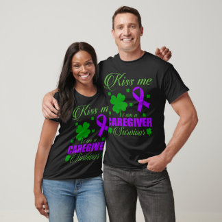 T-shirt Kiss Me Caregiver Survivor St Patrick Day Gift