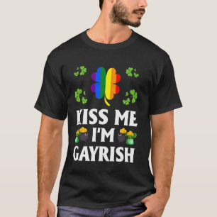 T-shirt Kiss Me I M Gayrish Gay Lgbt Pride Funny St Patron
