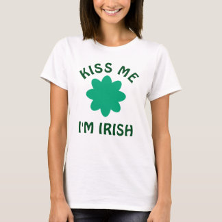 T-shirt Kiss Me Im Irish Green Womens St. Patricks Day