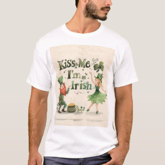 T-shirt Kiss Me I'm Irish T Shirt