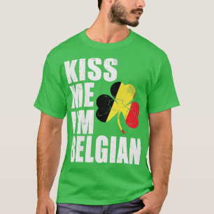 T-shirt Kiss Me Im Jour de la Saint Patrick Belge
