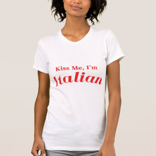 T-shirt Kiss Me Je suis Italien