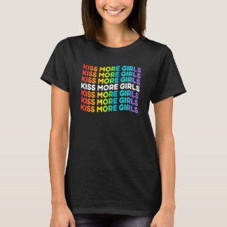 T-shirt Kiss More Girl Lesbian Bisexual Rainbow Lgbt Pride