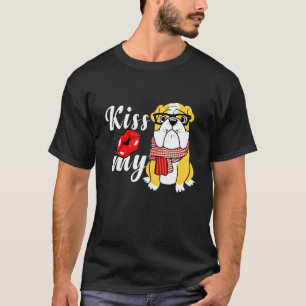 T-shirt Kiss My English Bulldog Love Pet