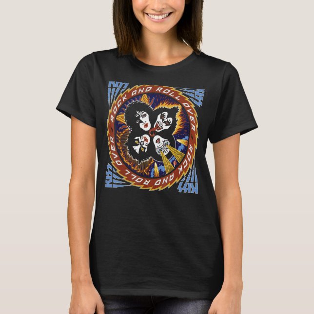T-shirt Kiss Rock Et Roulez Plus De 40 (Devant)