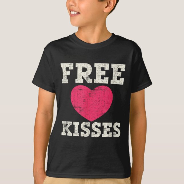 T-shirt Kisses Valentine  (Devant)