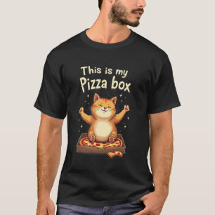 T-shirt Kit de boite à pizza pour amateur de chat drôle et