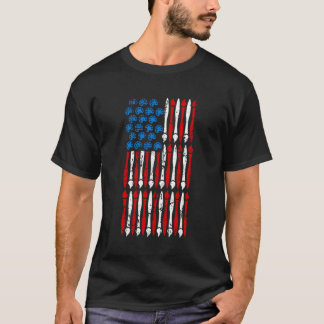 T-shirt Kit de peinture Drapeau américain 4 juillet peintr