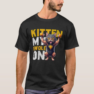 T-shirt Kit de travail My Swole sur travail Rétro Chat   3