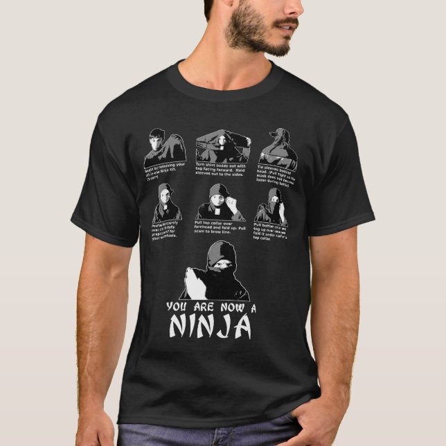 T-shirt Kit instantané de Ninja (inclut des instructions) (Devant)